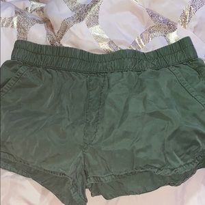 Green shorts